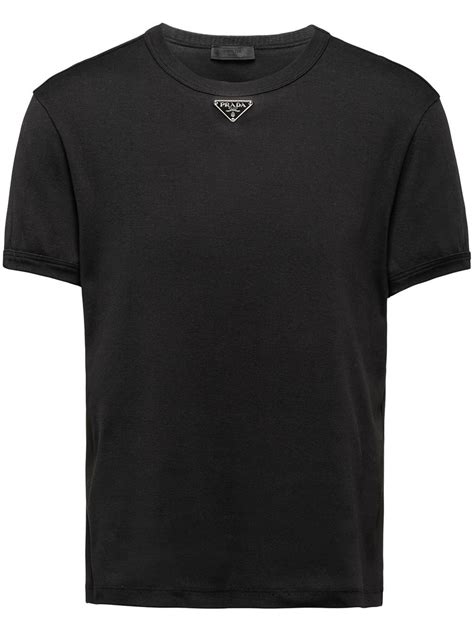 black prada t-shirt|Prada graphic tee.